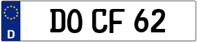 Trailer License Plate